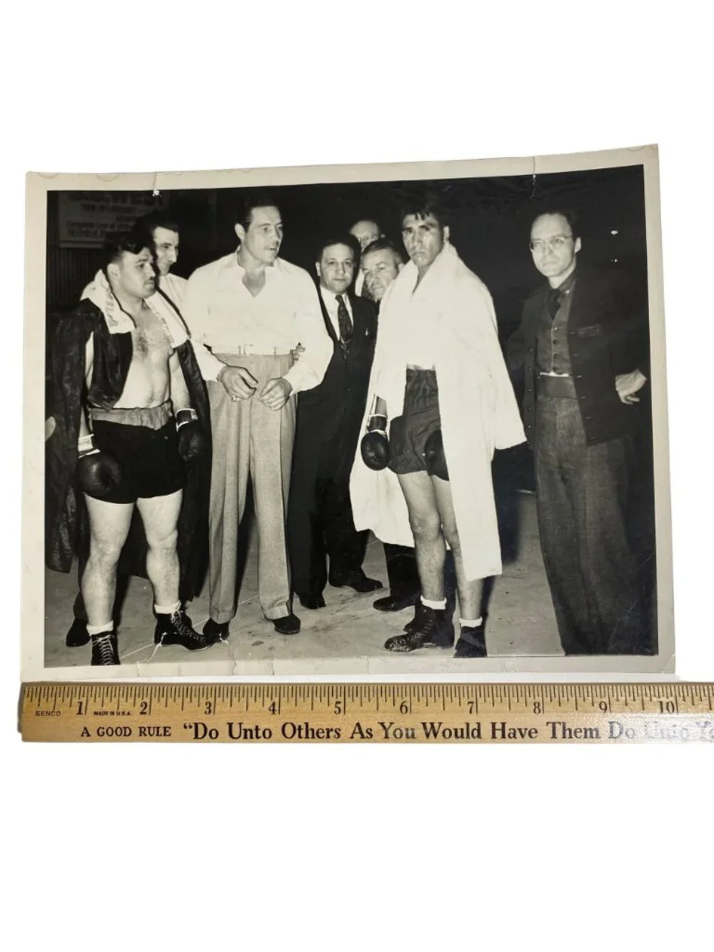 MAX BAER Boxer Boxing Referee Photograph World Heavyweight Marino VS Collins - Picture 4 of 6